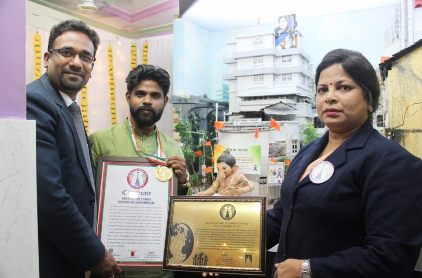  Artist Franklin Paul Creates Unique Ganeshotsav Scene Honoring Tata Cancer Hospital’s Hope and Healing