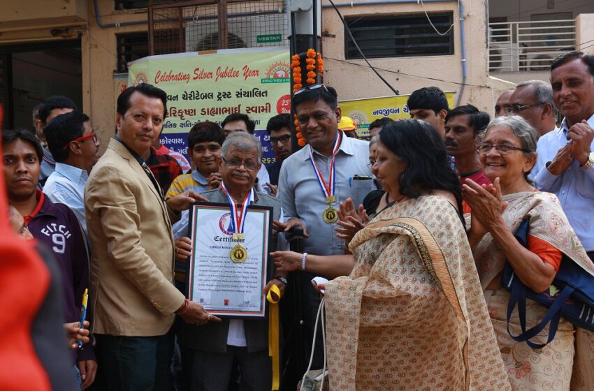  Largest Replica of Crutch Created to Support Accessible India Mission on World Disability Day 2017