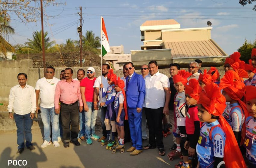  “Largest Statewide Patriotic Skating Event Sets World Record in Maharashtra”