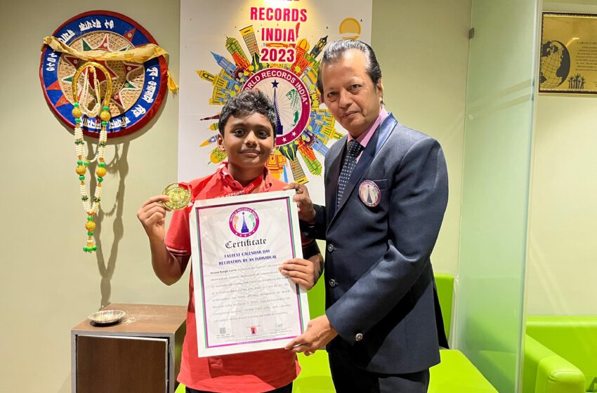  Ahmedabad’s “Fastest Calendar Boy” Breaks Record with Lightning-Quick Festival Date Recall