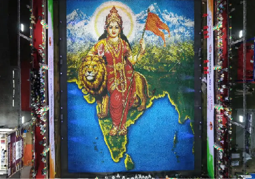  World Record in Dombivli: 2.5 Lakh Coloured Diyas Create Grand Bharat Mata Mosaic