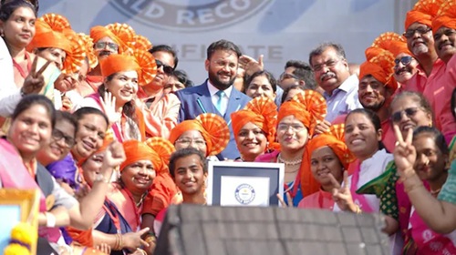  9,111 Women Perform Lezim Dance in Dombivli, Set New Guinness World Record