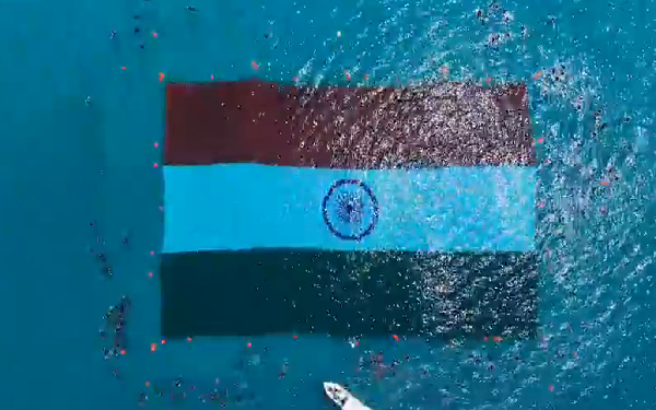  Massive Tricolour Unfurled Beneath the Sea at Swaraj Dweep in Historic Patriotic Achievement
