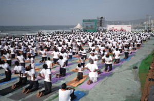 Andhra Pradesh Sets  World Record with Largest Yoga Lesson in Visakhapatnam
