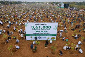 Ahmedabad Creates Guinness World Record by Planting 3.61 Lakh Saplings in Just One Hour
