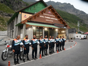 Indian Army’s Corps of Signals Dare Devils Attempt New World Record at Atal Tunnel