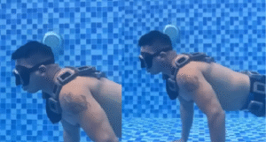 Indian Yoga Teacher Sets World Record with 86 Underwater Push-Ups on a Single Breath