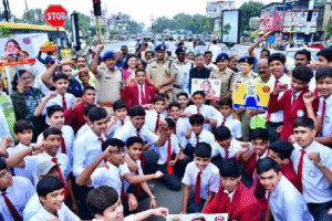 Indore Police Commissionerate Sets World Record with 8,534-Person Anti-Drug Human Chain