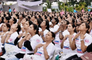 Being Women Sets World Record with Largest Facial Yoga Class