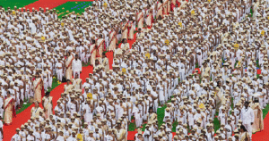 Bengaluru Sets World Record with 4,605 Children Dressed as Mahatma Gandhi