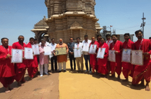 Shri Kalika Mataji Mandir Trust Sets World Record with 90,904 Devotees Performing Navarna Mantra and Yajna Aahuti