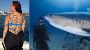 Marine Biologist Sets World Record with Shark Tattoos Honouring Every Species She Encounters