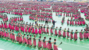 13,000 Tribal Girls Set Guinness World Record with Largest Dhimsa Dance Performance