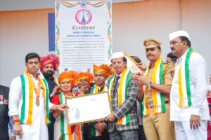 35000 Sq.Feet Long Tricolour Indian Flag Sets New World Record by Kalyan Lok Sabha Tiranga Rally