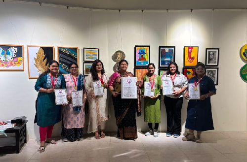  Kalaaakar Foundation Sets New World Records India with Eco-Themed Artistic Flower Pots