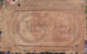 Reliance Jio Creates World Record with Largest Human Image of ‘Jio Pongal’