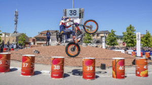 Motorsports Star Toni Bou Sets World Record With 53 Rear-Wheel Barrel Jumps in Barcelona