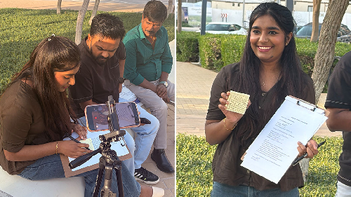  UAE Woman Sets World Record by Writing 150 Words on a Single Sticky Note