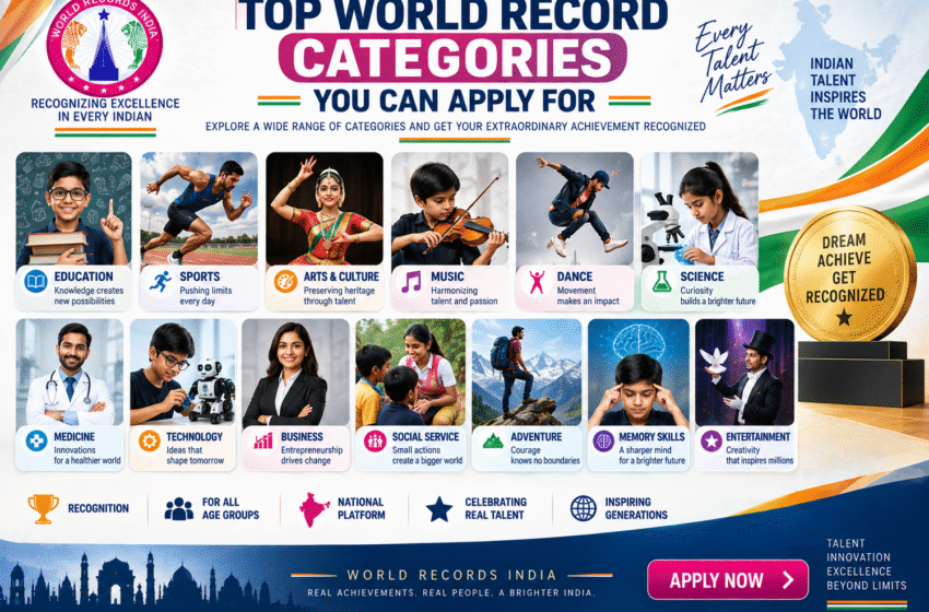  Top World Record Categories You Can Apply For